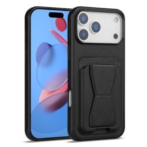 Magnetic Leather Card Case with Stand for iPhone 17 Pro Max