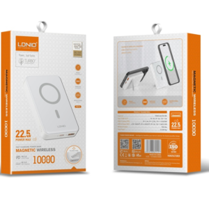 LDNIO PQ16 10000mAh Magnetic Wireless Fast Charging Power Bank - White