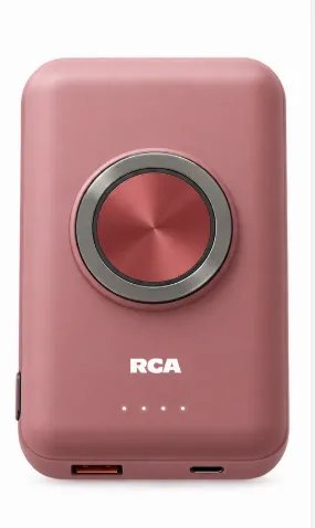 RCA 3-in-1 MagSafe-Compatible Power Bank with Ring Stand 5000mAh (PB-101)